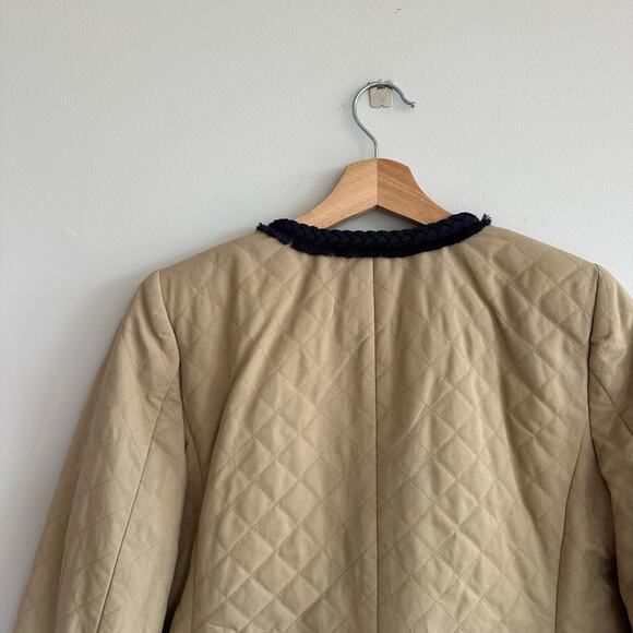 J. Crew Quilted Safari Jacket Khaki 2 - Picture 9 of 9